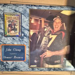 John elway  Denver Broncos plaque
