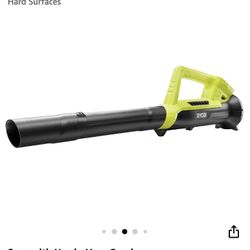 Ryobi ONE+ 90 MPH 200 CFM Heavy Duty Durable Cordless Leaf Blower. Compact, Lightweight Design Ideal For Use On Hard Surfaces