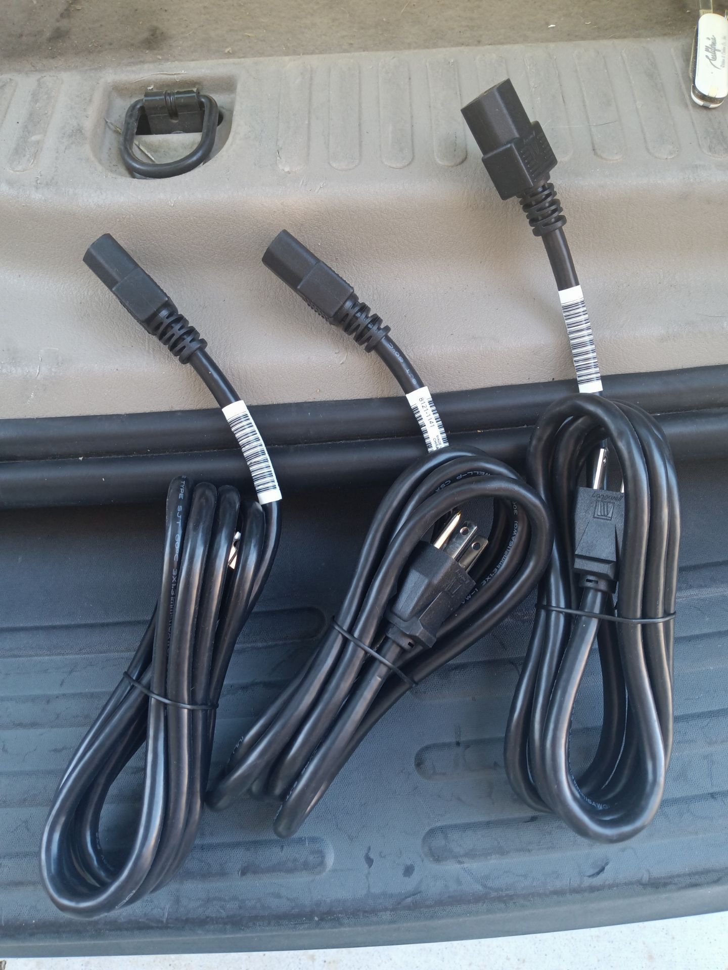 Set of 3 Power Cords, Brand New, 6 feet long