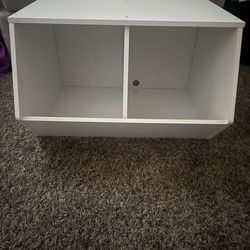 Toy storage furniture white