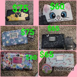 PRICES VARY LOUNGEFLY WALLETS