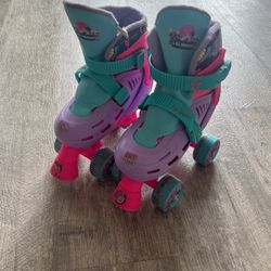 Girls Used LOL Roller Skates Size Kids 10-13