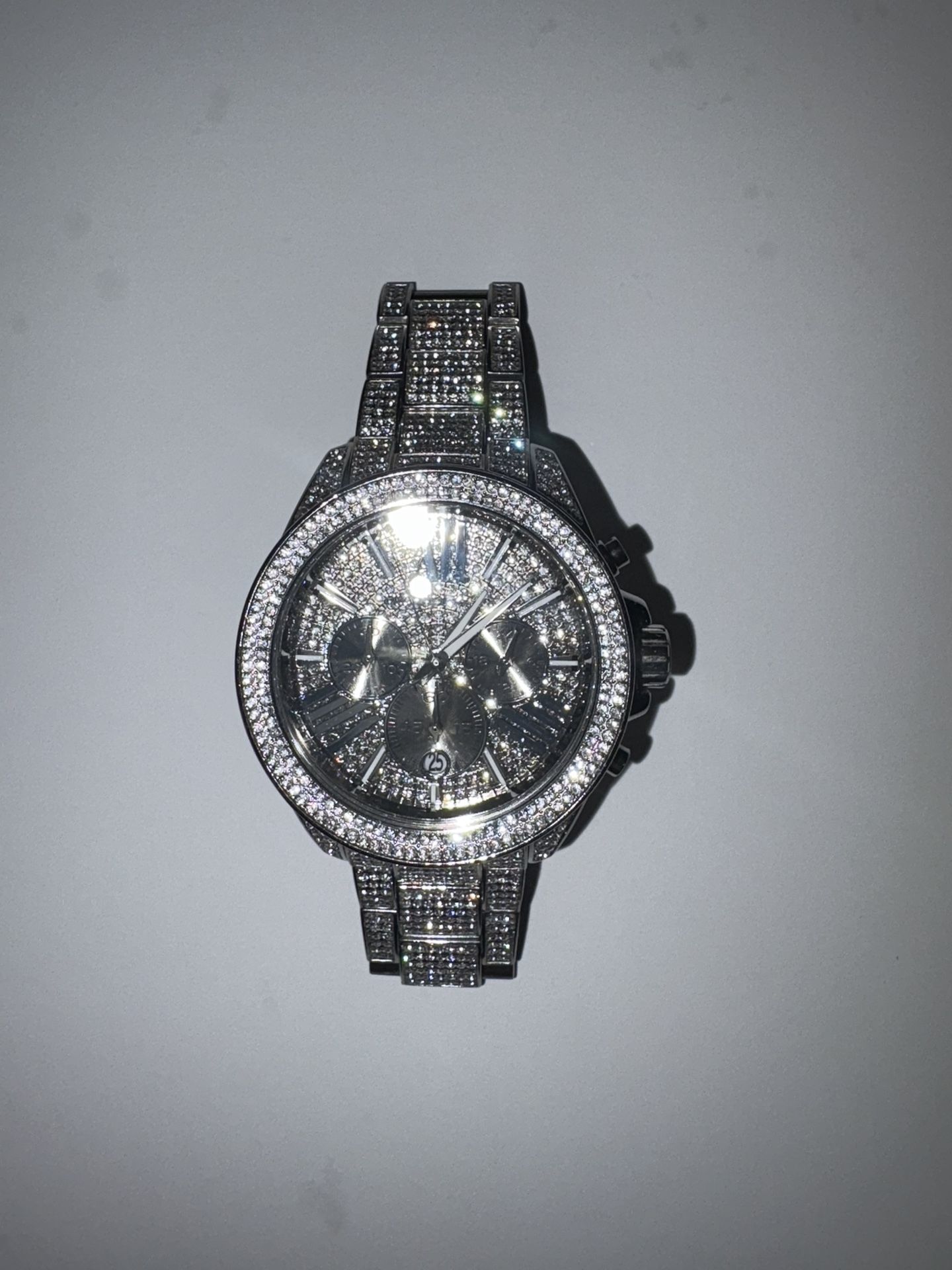 Michael Kors Pavé Silver Tone Watch