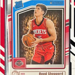 Reed Sheppard Houston Rockets 2024-25 Donruss Rated Rookie