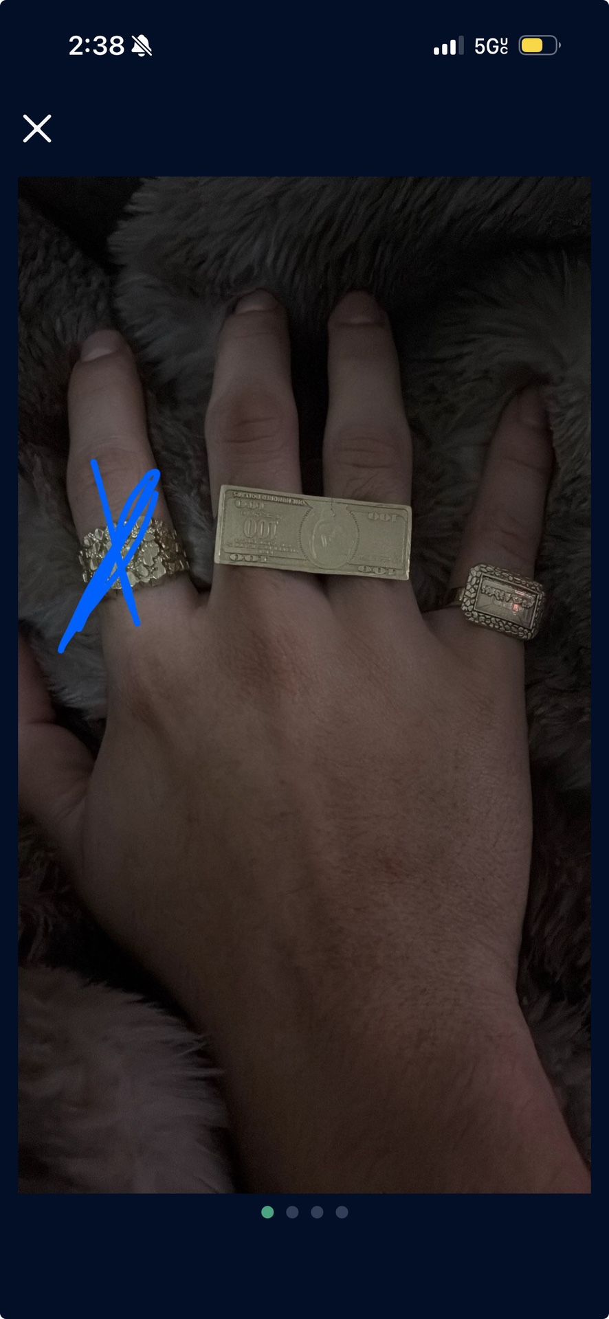 trade double finger and pinky ring last supper for rolex bracelet