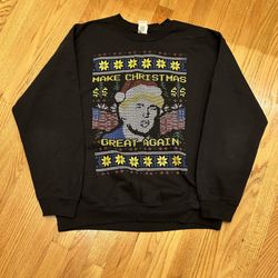 Make Christmas Great Again Sweatshirt President Trump Ugly Christmas Sweater
