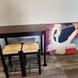 Table and Bar Stools