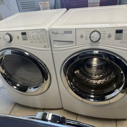 USED WHIRLPOOL WASHER & DRYER FRONT LOAD SET