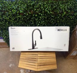 Kohler Bevin matte black kitchen faucet $99