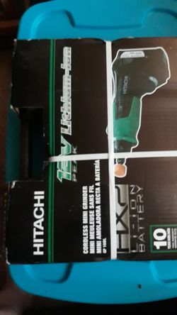 New Hitachi 12v cordless mini grinder