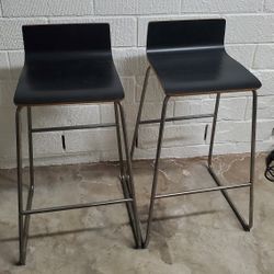 Bar Stools Black x2