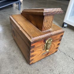 Vintage Wooden Shoe Shine Box Good Condition 
