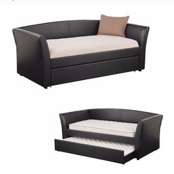 Day Bed Trundle w/ Twin Mattresses