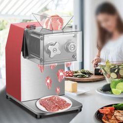 Commercial Meat Cutting Machine,551 Lbs/H 850W Meat Shredding Machine,5mm Blade Electric Meat Cutter