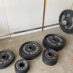 Weider International - Joe Weider Professional brand Olympic cast iron vintage weights