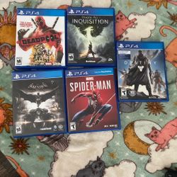 PS4 Video Games - LOT Of 5