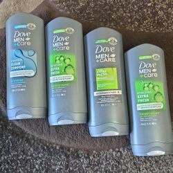 Dove Men+ care Body Wash  All 4 For  $16
