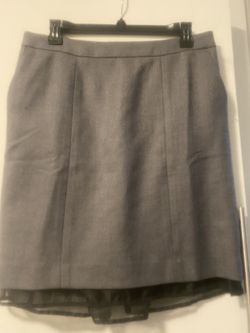 LOFT Gray Pencil Skirt 
