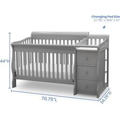 Baby Crib With Changer