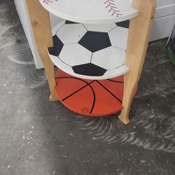 Small sports theme side table