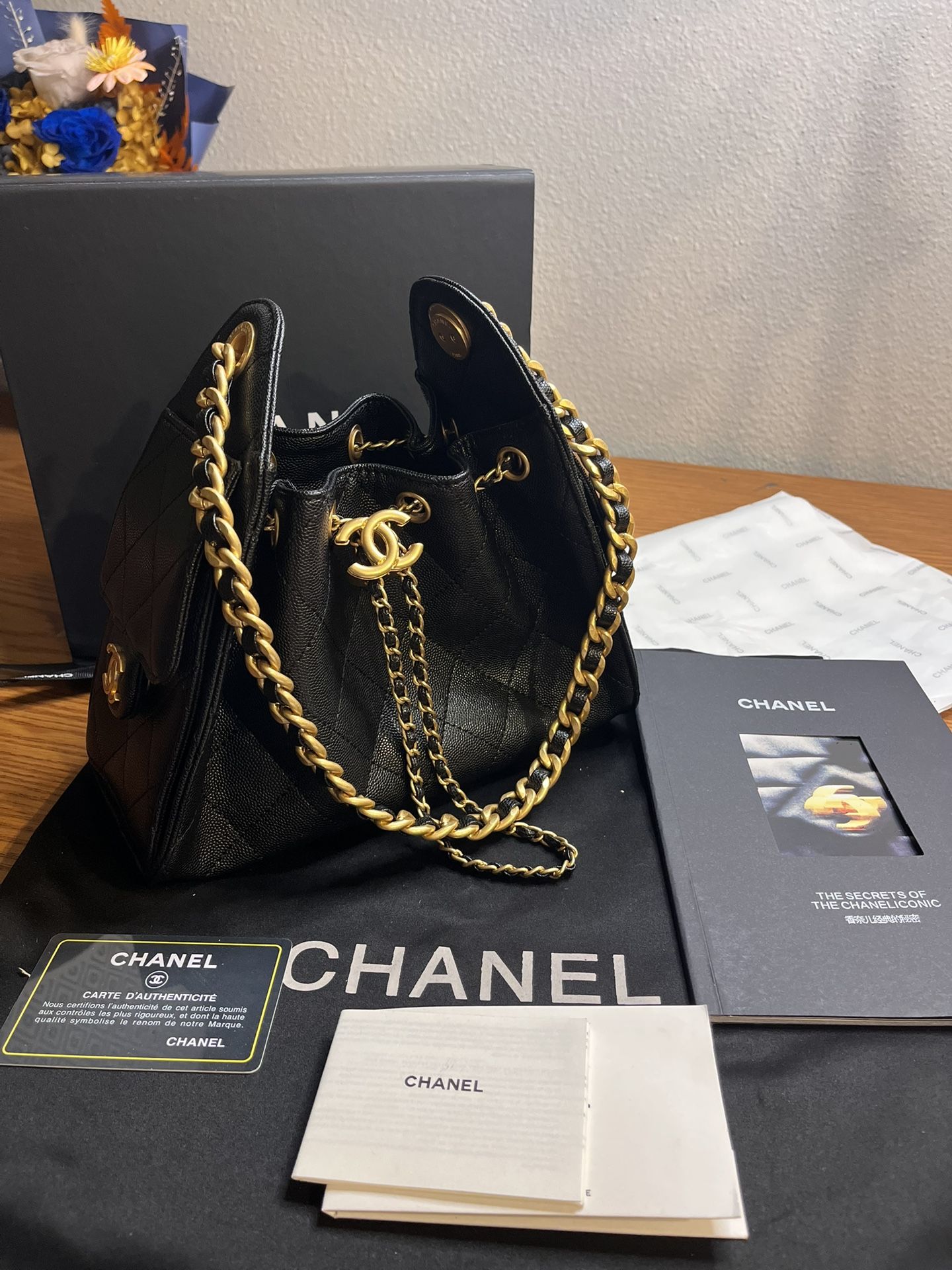Black leather Bag