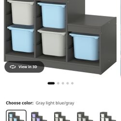 Storage combination with boxes, Orange 39x17 3/8x37 "