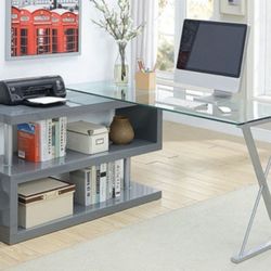 Brand New Grey Modern Style Office Desk 