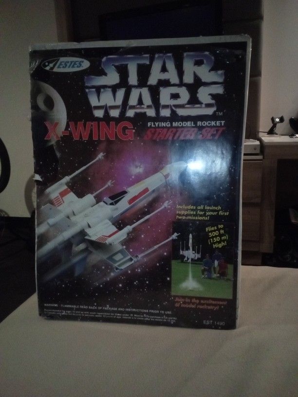 X Wing Flying Rocket Set From 90's  Brand New  Sealed Box