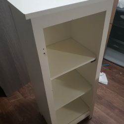 Little White Cabinet Shelve  36 " Inches Tall X  15" Inches Wide 