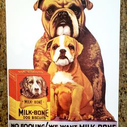 Ande Rooney Porcelain - Victor And Milkbone Vintage Signs