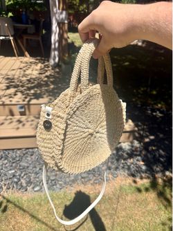Clare V. Woven Straw Shoulder Bag