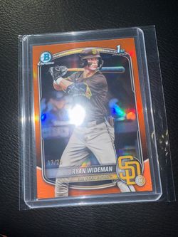 2025 BOWMAN CHROME 1st RYAN WIDEMAN /25 🍊ORANGE REFRACTOR