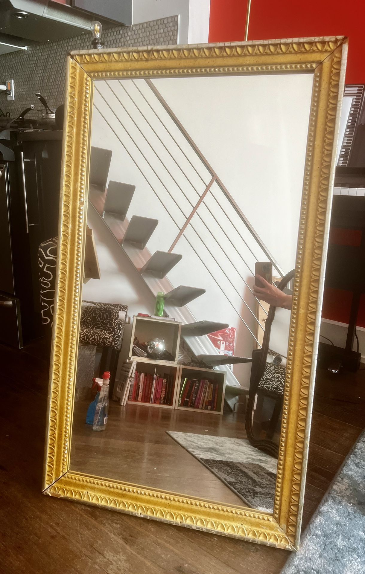 Gilded Art Deco Syled Antique Mirror