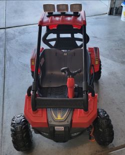 Power Wheels Baja Trailster Battery-Powered Ride-On Toy, Pretend Dune Buggy, Multi-Terrain Traction, Preschool Toy, Seats 2, Ages 3+ Years