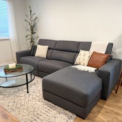 Macys Power Recliner Sectional Couch 