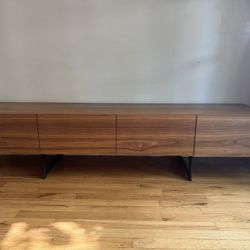 Modern Walnut TV Console / Media Cabinet