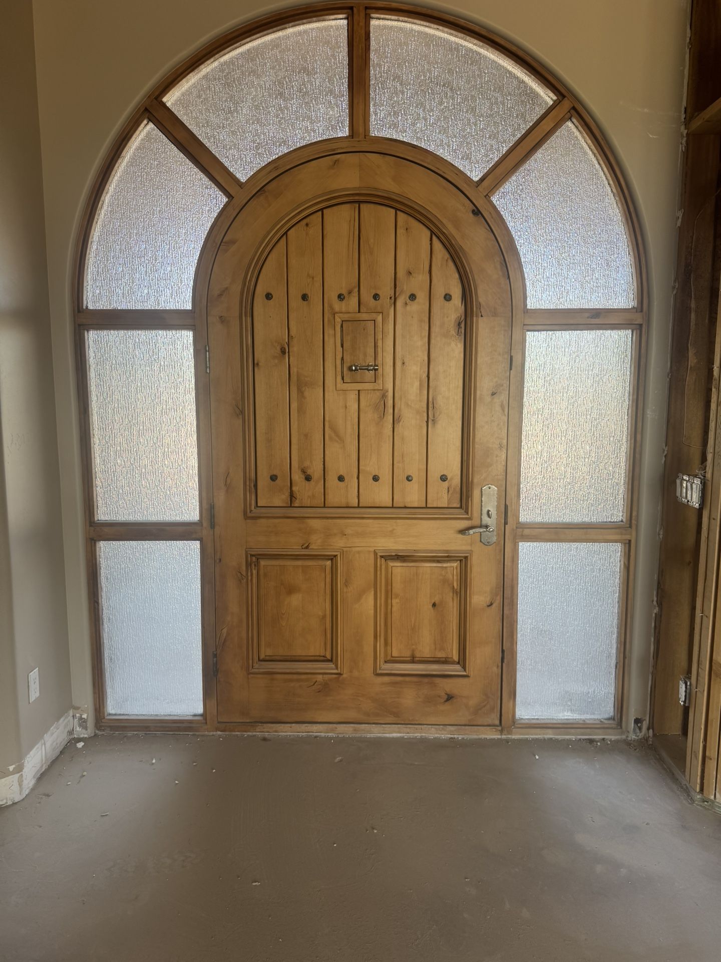Gorgeous Front Door Knotty Alderwood