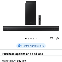 Samsung Soundbar and Subwoofer