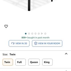 Twin metal bed frame