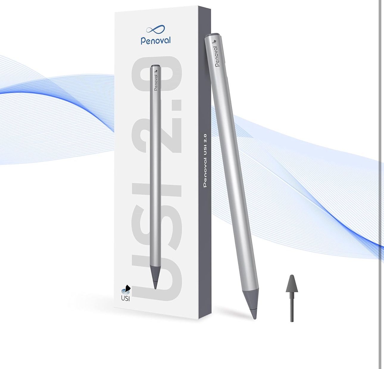 Penoval USI2.0 Stylus Pen for Chromebooks - 4096 Levels Pressure for Lenovo, ASUS, HP Chrome Devices & Google Pixel Tablet