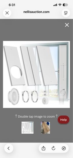 HOXHA Window Duct Kit Dryer Window Vent Kit For 4” Ducting Dryer Vent Hose, Sliding Window Vent Kit Fit With Dryer, Inline Duct Fans, Grow Tents