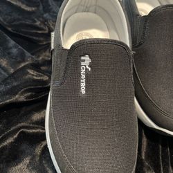 NWOT CNA Trop Comfort Breathable Orthopedic Men’s Size 8 Black Slip On Sneakers