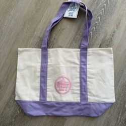 trader joes large lavender tote bag