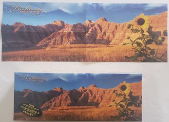 Badlands National Park Puzzle  1000 pieces with Poster 