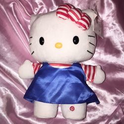 Hello Kitty 4th Of July Side-Stepper Animated plush