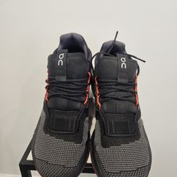 👟 On Cloudnova – Black/Gray with Orange accents