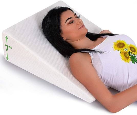 Abcosport Bed Wedge Pillow by Abco Tech, Memory Foam, 22" X 22"