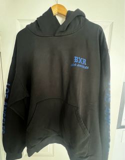 BXR Los Angeles Black Graphic Hoodie