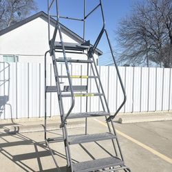 Commercial Step Rolling Ladder Heavy Duty / Escalera Comercial