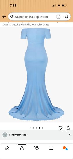 Blue Maternity Photoshoot Dress / Gown